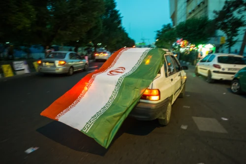 Supporters of Ebrahim Raisi in Tehran