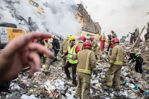 Tehran's Iconic Plasco Building Collapses After Fire