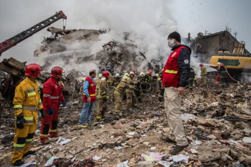 Tehran's Iconic Plasco Building Collapses After Fire