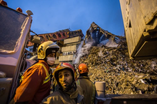 Tehran's Iconic Plasco Building Collapses After Fire