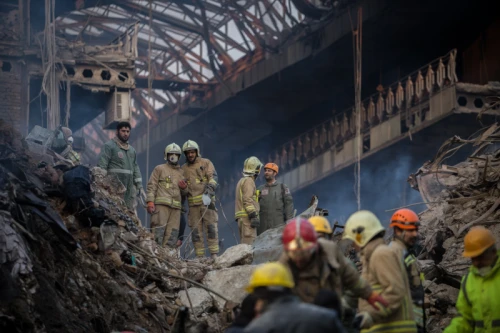 Tehran's Iconic Plasco Building Collapses After Fire