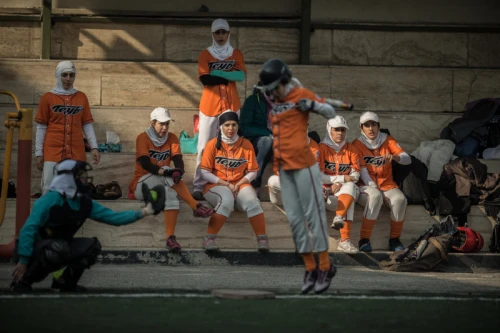 Women softball freindly match between Teyf and Azarakhsh