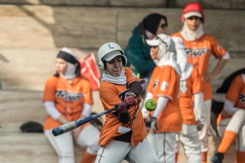 Women softball freindly match between Teyf and Azarakhsh