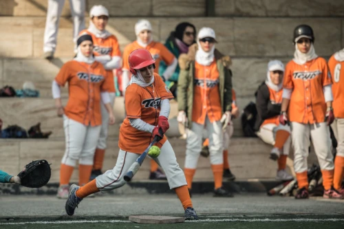 Women softball freindly match between Teyf and Azarakhsh