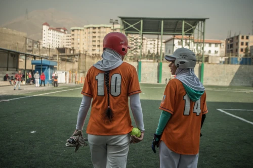 Women softball freindly match between Teyf and Azarakhsh